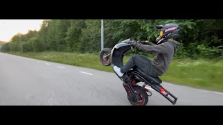 Full Throttle Wheelies Ludix Zip 70cc 4K 60FPS [upl. by Aiym146]