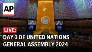 UN General Assembly 2024 LIVE Biden delivers remarks on Day 1 [upl. by Brittani134]