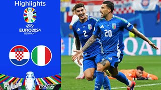 Croatia vs Italy EURO 2024  Extended Highlights [upl. by Siuqaj]