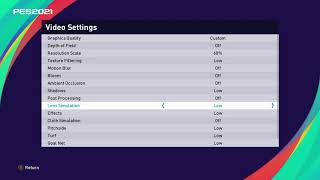 BEST Settings  Lag Fix  PES 2021 [upl. by Adnilem615]