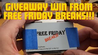 Free Friday Breaks Giveaway Win [upl. by Sauer15]