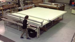 Raytech R3700 cutting table for blinds shades and awnings [upl. by Glaser]