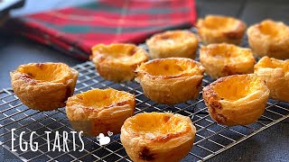 Egg Tarts  Using store bought Puff Pastry [upl. by Macdermot]