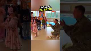 Ele voltou do serviço militar para surpreender sua filha 👏❤️ [upl. by Nauqes]