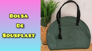 COMO FAZER BOLSA DE SOUSPLAST [upl. by Kenton]