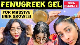 Fenugreek Gel For Massive Hair Growth Stop Hairfall and Cure Baldness🧑‍🦲videoviralvideotrending [upl. by Wilkinson]