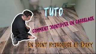 TUTO comment jointoyer un carrelage en joint hydrofuge et époxy [upl. by Rogovy256]