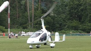 Gyrocoptair AutoGyro Cavalon landing at Airfield Ferlach  DMCAV [upl. by Uno]