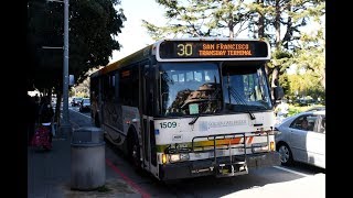 Ride Video Golden Gate Transit Orion V 1509 on Route 30 [upl. by Ettari]