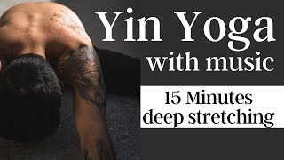 SILENT YIN YOGA  calm amp relaxing evening stretch with music [upl. by Gillette629]