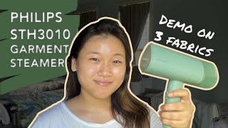 Philips STH3010 Garment Steamer Review amp Demo  Small Foldable Handheld Steamer [upl. by Paris]