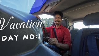 Back home for vacation  Vacation day no 1  Maruthi alto vlog  ulanzi go quick 2 tripod unboxing [upl. by Anegroeg]