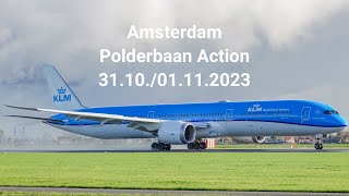 4K Polderbaan Action AMSEHAM  311001112023 🇳🇱✈️ [upl. by Felecia16]