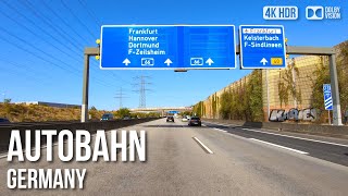 Scenic Drive Autobahn A3 No Speed Limit  🇩🇪 Germany 4K HDR Driving Tour [upl. by Naaitsirhc]