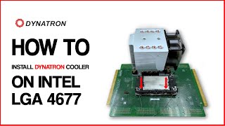 Install Cooler on Intel LGA 4677 [upl. by Perzan]