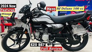 🔥Hero hf deluxe 2024 base model Details Review  On Road Price Mileage Features  Hf Deluxe [upl. by Nevaj]