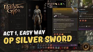 Easy way to get the OP Githyanki sword in Act 1  Baldurs Gate 3 [upl. by Redyr734]