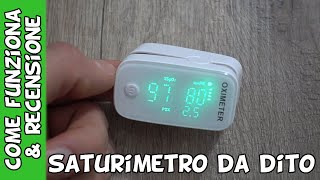 Come funziona un saturimetro Recensione pulsossimetro da dito con indice di perfusione e allarmi [upl. by Corabel]