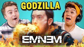 Eminem  Godzilla ft Juice WRLD  Adults React [upl. by Nollahs964]