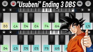 Como Tocar quotUsubeni Dragon Ball Superquot Especial 4kPedidos del suscriptor 20 Piano Android [upl. by Viehmann527]