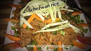 Schezwan rice recipe  How to make schezwan rice at home  Chinese recipe  Breakfastlunchdinner [upl. by Mata316]