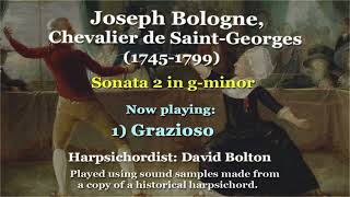 Joseph Bologne Chevalier de SaintGeorges 17451799 Sonata in gminor [upl. by Laney]