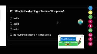 What is the rhyming scheme of this poem [upl. by Bunch]