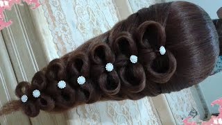 peinados recogidos faciles para cabello largo bonitos y rapidos con trenzas para chica en fiestas38 [upl. by Gerlac]