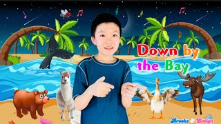 Nursery Rhyme Down by the BayKids Song Down by the Bay with Lyrics Down by the Bay Song for Kids [upl. by Jacquelin]