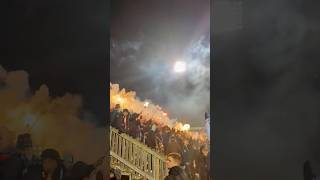 Djurgårdens IF med pyroteknik i bortamatchen mot Halmstads BK [upl. by Joan]