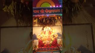 Shree ganesh chaturthi decoration  2024trending malavani  kokani short video [upl. by Candis813]