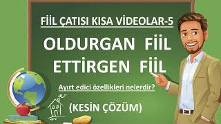 Fiilde Çatı  Oldurgan Fiil Ettirgen Fiil Farkı  Oldurgan Fiil  Ettirgen Fiil [upl. by Kirstin609]