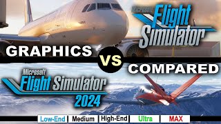 Microsoft Flight Simulator 2024 vs 2020  Graphics Presets Compared [upl. by Hajed]