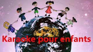 Main dans la main  karaoke tonalité adaptée aux enfants [upl. by Refinne]