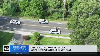 Pedestrian killed in Commack crash [upl. by Anwahsiek]