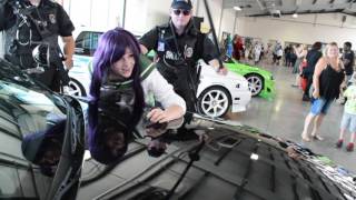 Highschool of the dead Saeko Busujima gets arrested [upl. by Nilde]