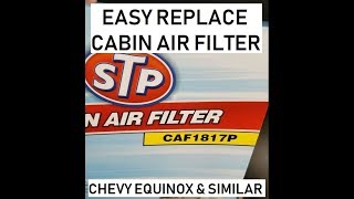 2017 Chevy Equinox Cabin Air Filter Replacement [upl. by Tearle]