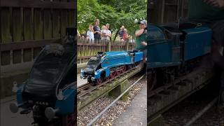 Beautiful live steam 5” gauge LNER Class A4 4468 “Mallard” locomotive train railways steamloco [upl. by Tam]