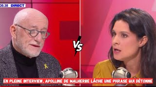 En pleine interview Apolline de Malherbe lâche une phrase qui détonne [upl. by Sevein]