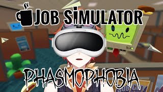 JOB SIMULATOR Lets Test Out My VR Setup with Job Sim and Phasmophobia [upl. by Boothe]