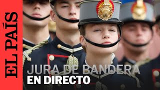 Así ha sido el acto de jura de bandera de la princesa Leonor en Zaragoza  EL PAÍS [upl. by Amil]