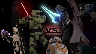 Darth Vader vs Master Chief DEATHMATCH [upl. by Bamberger]