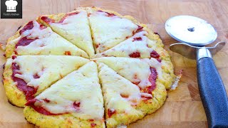 How to make Cauliflower Crust Pizza dough  Keto [upl. by Anayit103]