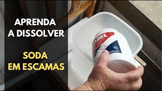 Tutorial Como fazer soda líquida 50 a partir de soda cáustica em escamas [upl. by Laufer918]