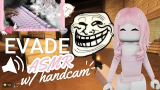 1 HOUR of EVADE Keyboard ASMR w Handcam Creamy Clicky Clacky  1000 Sub Special 🎉 [upl. by Bonar]