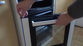 Cooker lower oven door removal and refitting  outward side opening [upl. by Kaitlyn]