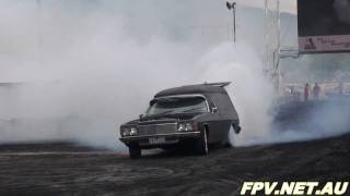 JUSTIN WEBB V8 HX PANEL VAN BURNOUT AT SUMMERNATS 25  4TH PLACE [upl. by Ohcamac]