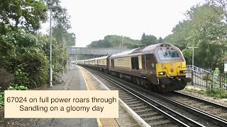 67024 full power at Sandling on the Belmond British Pullman [upl. by Boniface861]