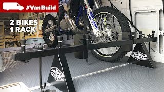 Bolt It On Motorcycle Rack Install  Moto Van Build Update [upl. by Jolanta]