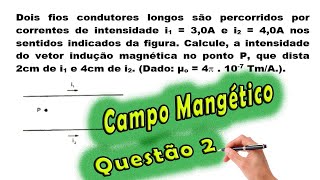 Física  Campo Magnético  Questão 2  Prof Edson Dias [upl. by Markson]